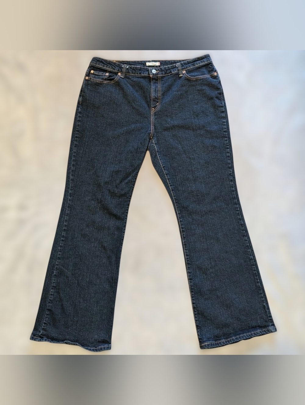 Levis Jeans Women 22W Blue 515 Boot Cut Denim Straight Leg